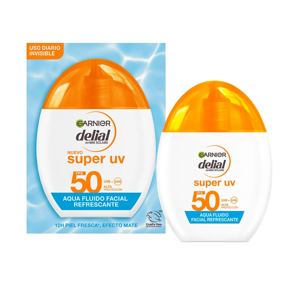 DELIAL SUPER UV fluido viso rinfrescante acqua SPF50