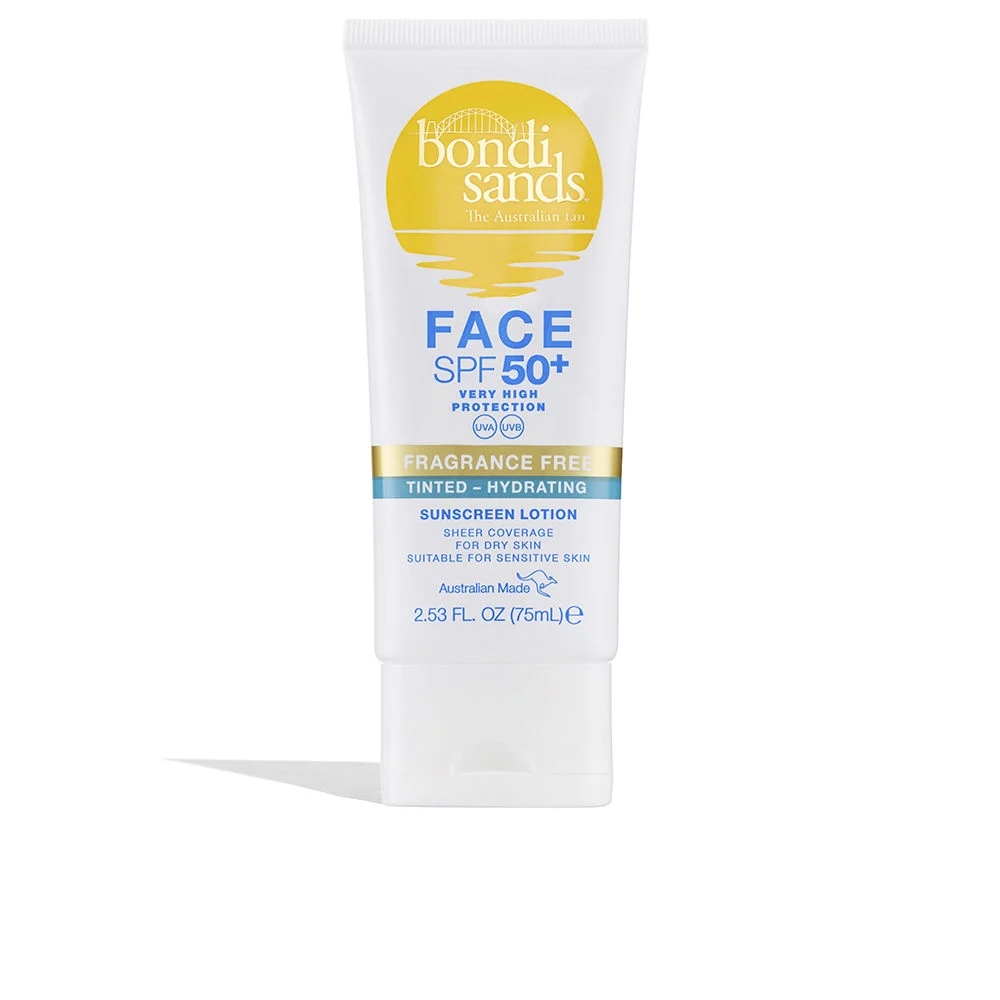 Lozione idratante per il viso colorata con SPF50+