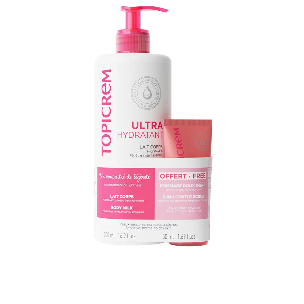 Latte corpo UH 500 ml + esfoliante delicato, confezione 3 in 1