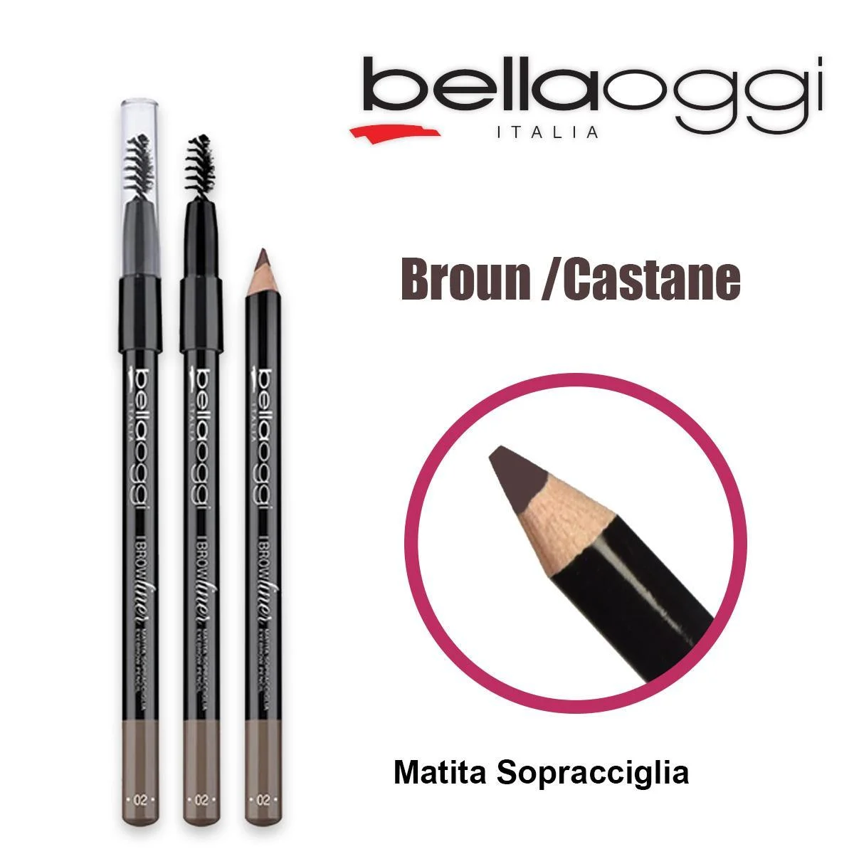 I liner sopracciglia matita sopracciglia marrone/castane