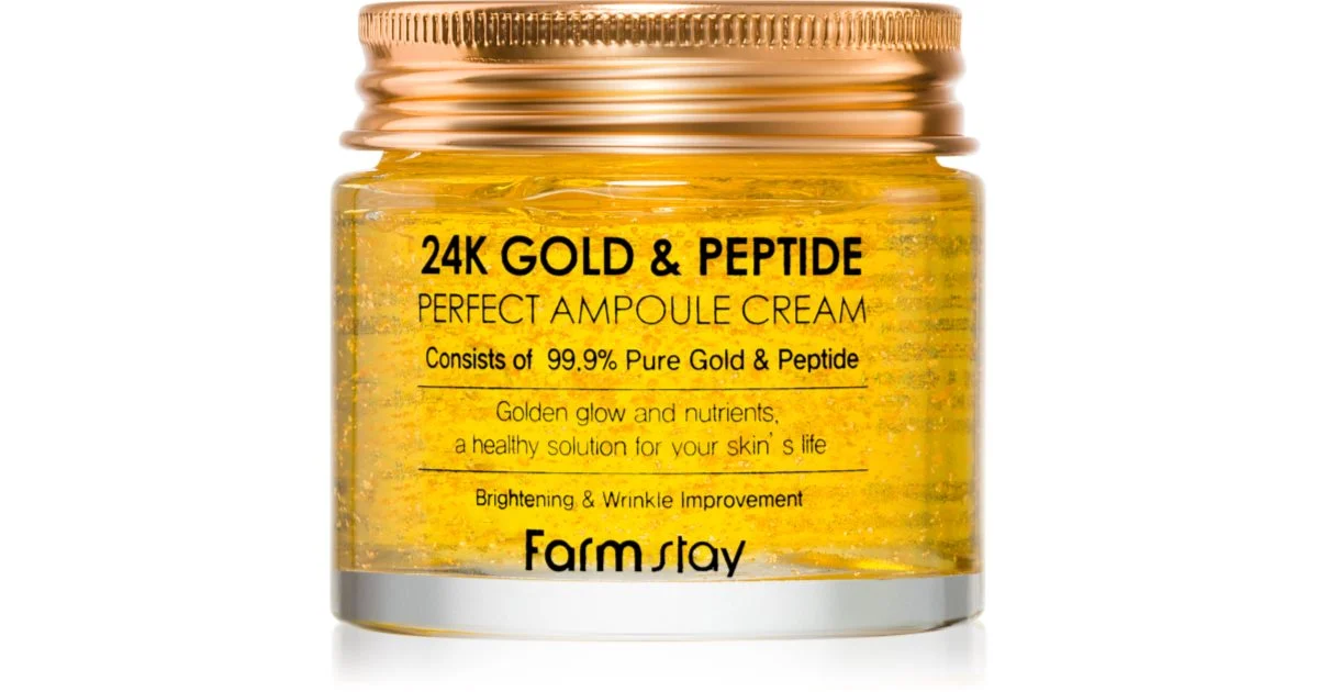 Farmstay 24K Gold & Peptide Perfect Ampoule crema idratante anti-age 80 ml
