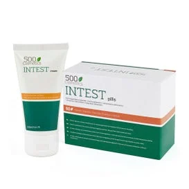 500Cosmetici Confezioni Intest Para Hemorroides 60Caps+Crema 100ml