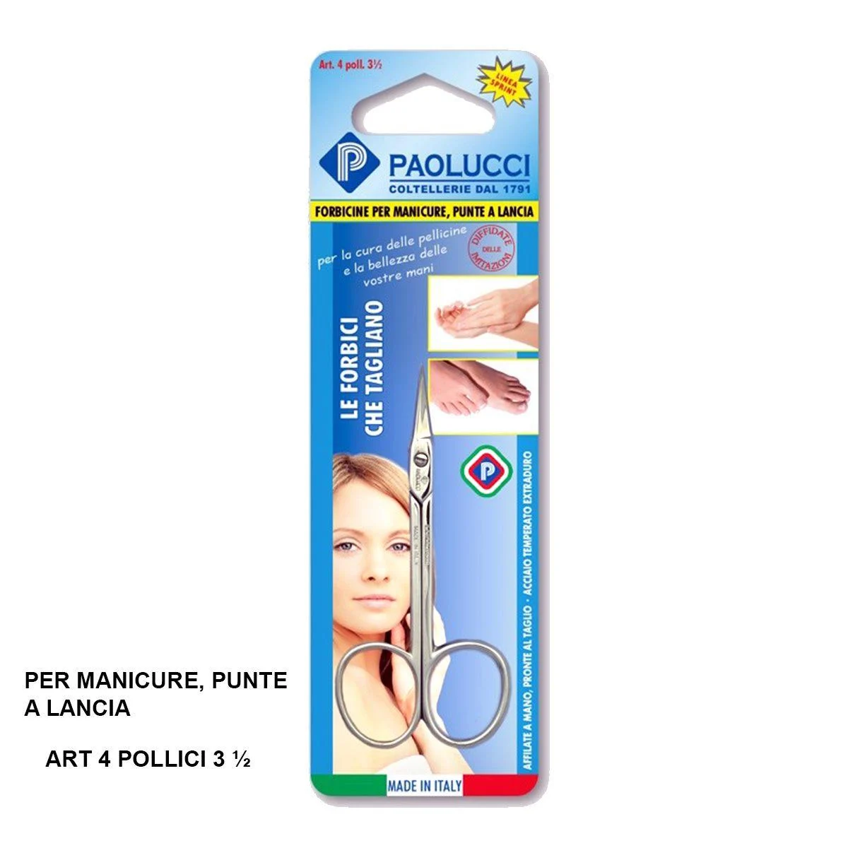 Forbici manicure strozz.sprint poll.3 ½ paolucci