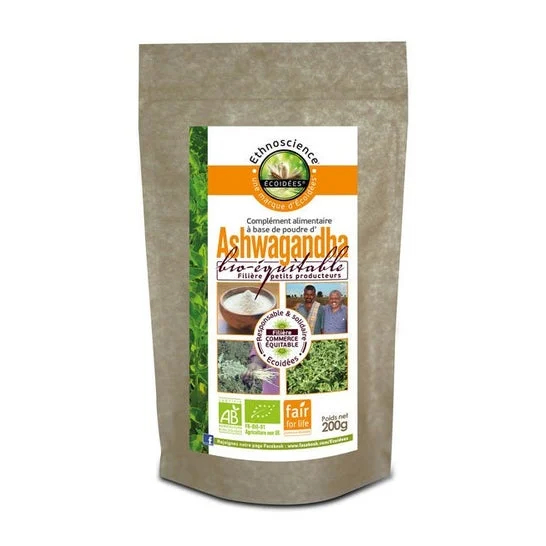 Ecoidées Ashwagandha in Polvere Bio 200g