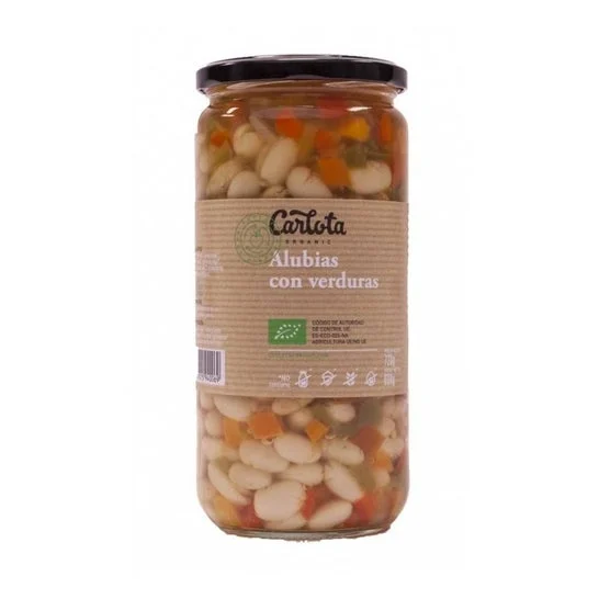 Fagioli biologici Carlota verdure bio conservati 720g