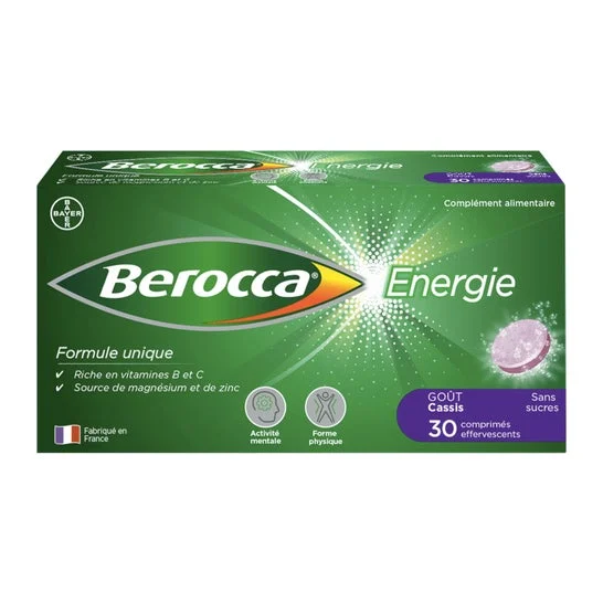 Berocca Energie Cassis Sans Sucres 30comps