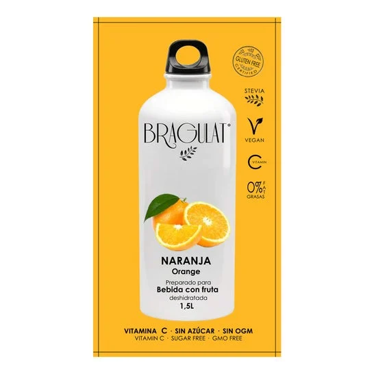 Bragulat Soluble Orange Drink 9gx15uds