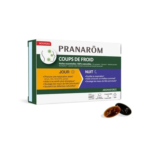 Pranarom Aromaforce Ola de Frío Día/Noche 10+5caps