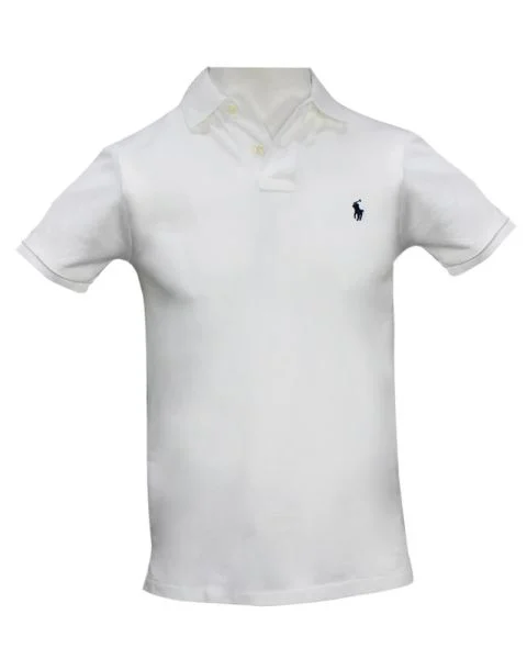 Polo Ralph Lauren Slim Fit Polo White Str M