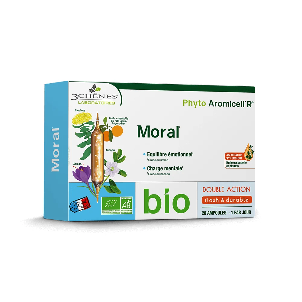 3 Chênes Bio Phyto Aromicell'R Moral 20 fiale