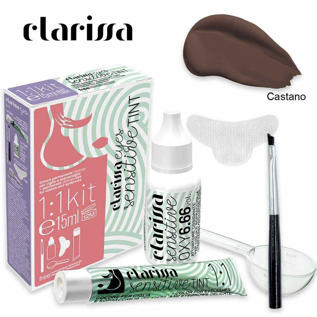 Clarissa sensitive tint kit castano 15ml
