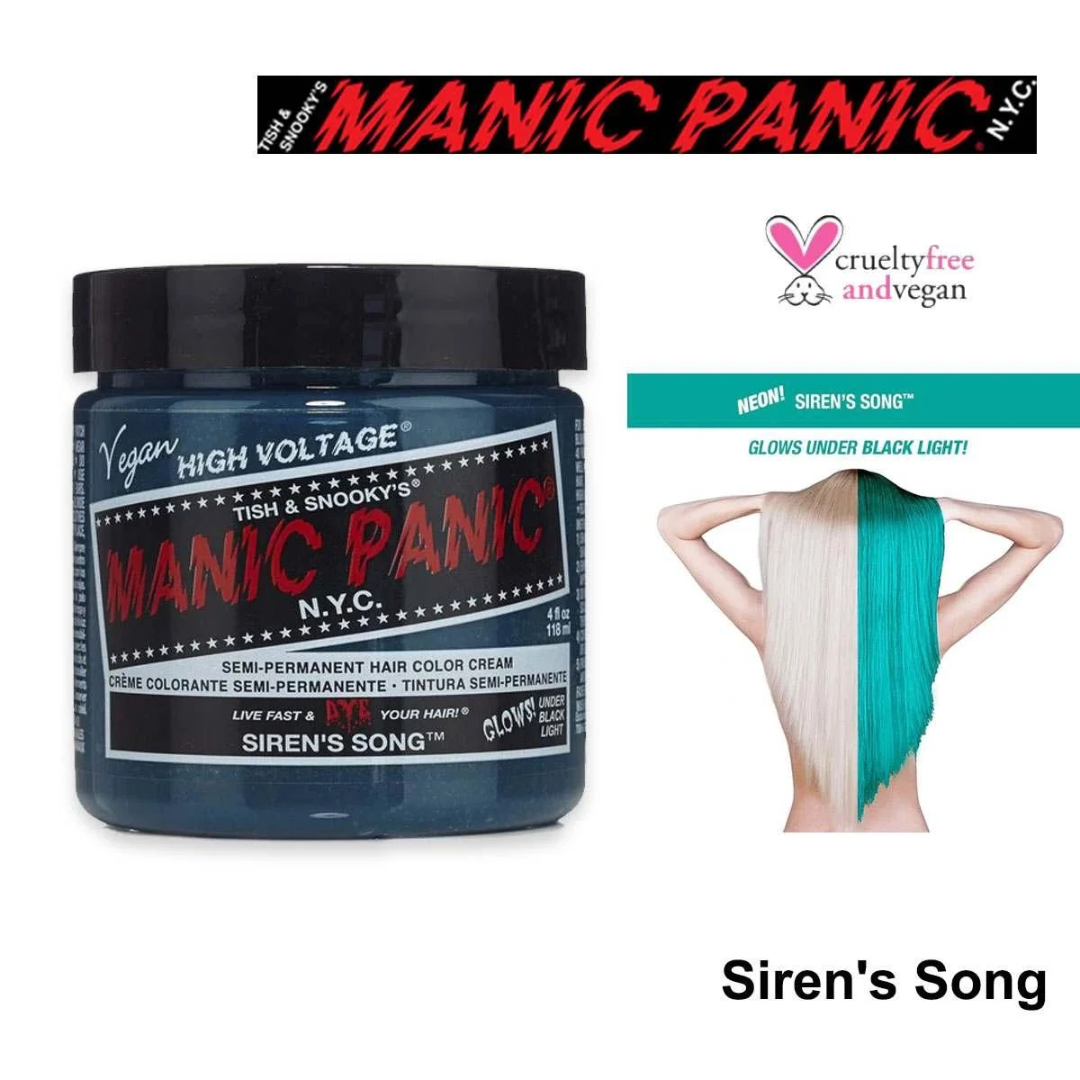 Manic panic high voltage siren s song gr verde