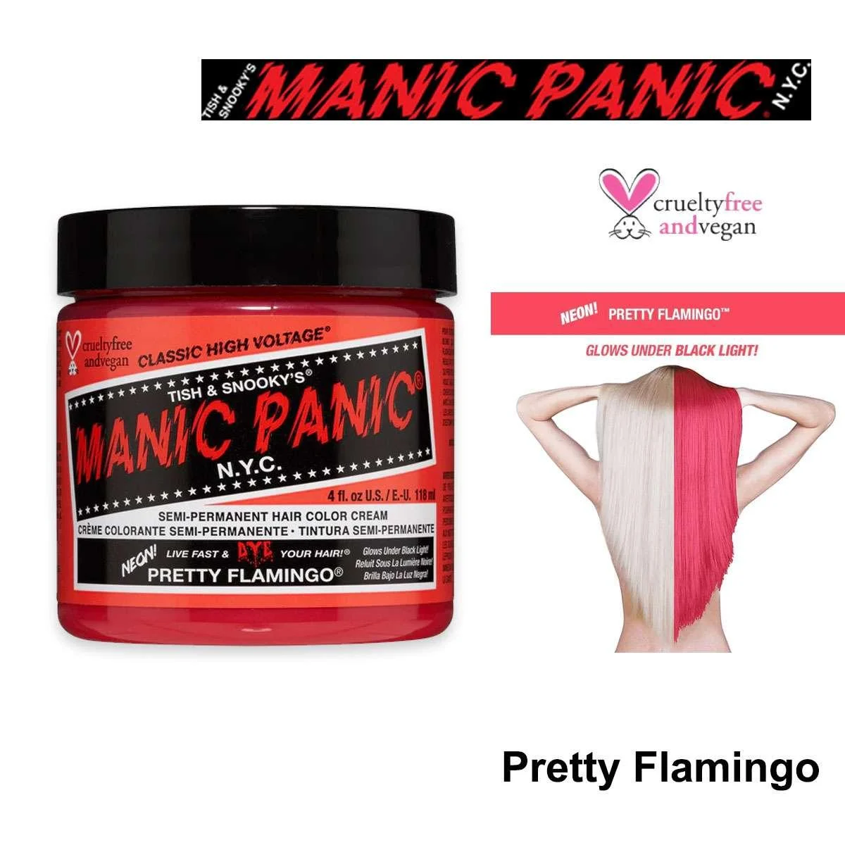 Manic panic high voltage pretty flamingo rosa