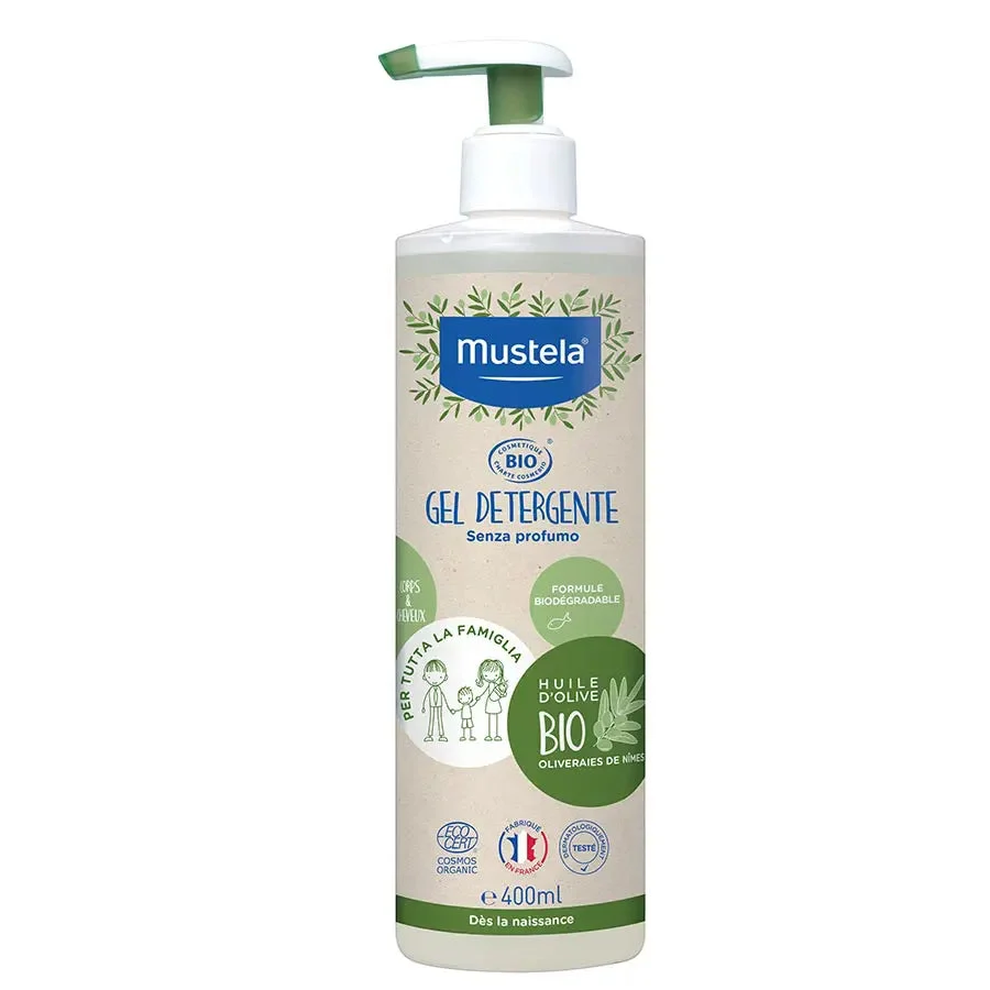 Mustela Gel Detergente Senza Profumo Formula Biodegradabile BIO 400ML