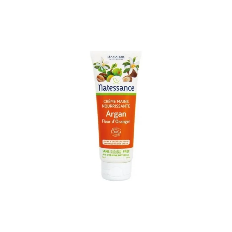 Natessance Argan Crema Mani e Unghie Fiori d'Arancio Bio 75ml