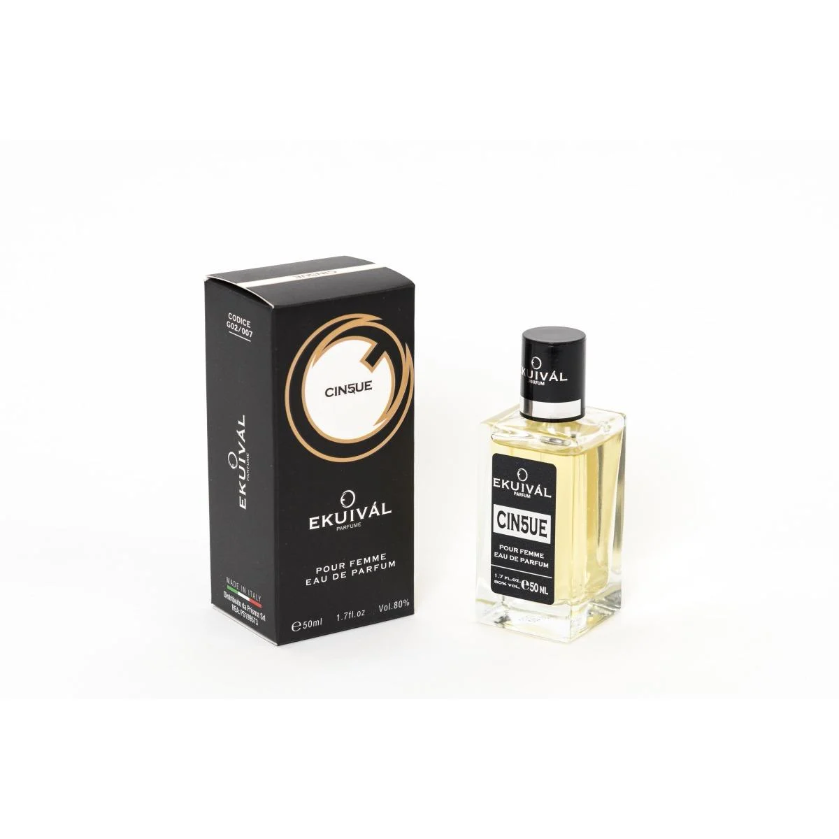 Eau de Parfum femminile 50 ml ekuival cin5ue