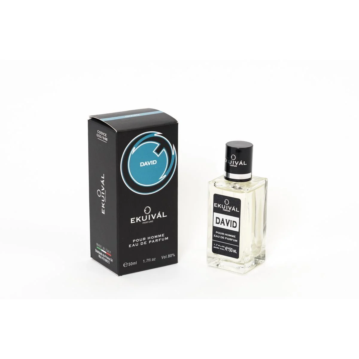 Eau de Parfum maschile 50 ml ekuival david