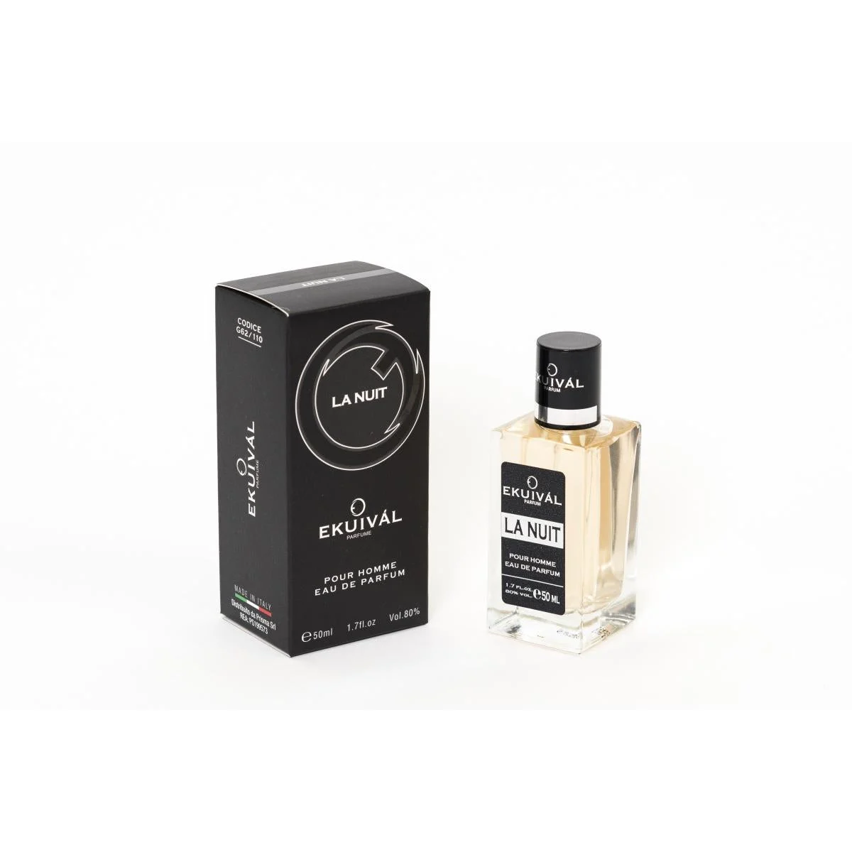 Eau de Parfum maschile 50 ml ekuival la nuit