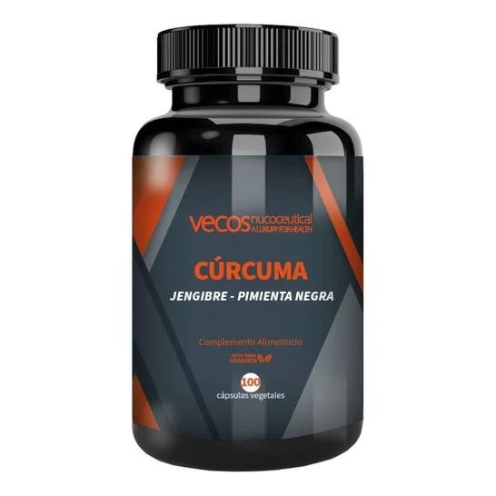Vecos Nucoceutical Curcuma Zenzero e Pepe 100caps