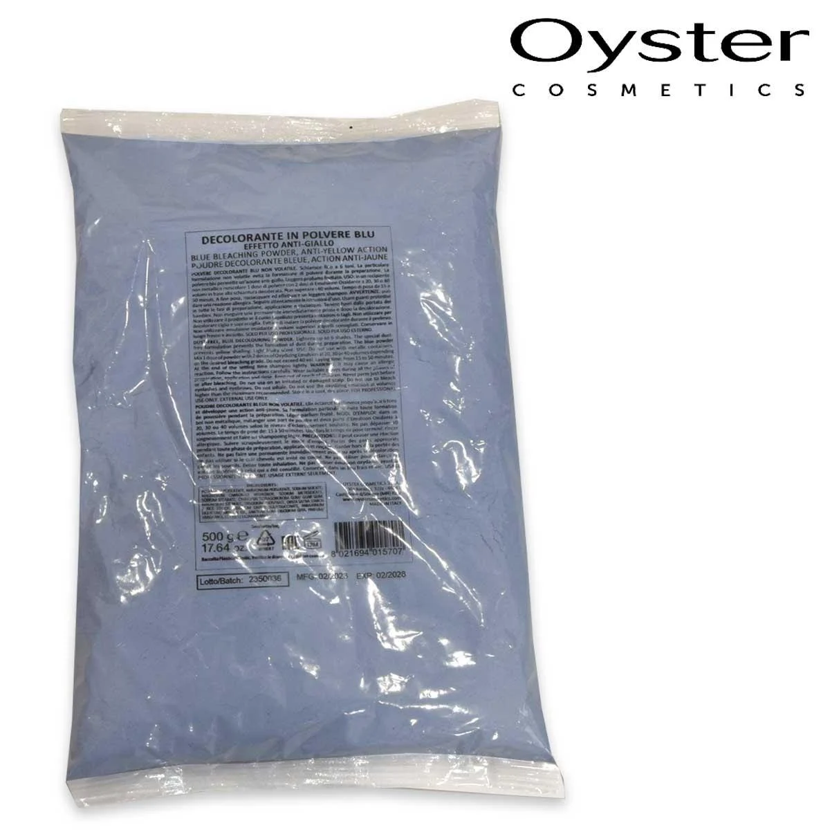 Oyster ricarica polvere deco a1201 mela 500 gr. rev.07/2021antigial-azzurro/lq un1479