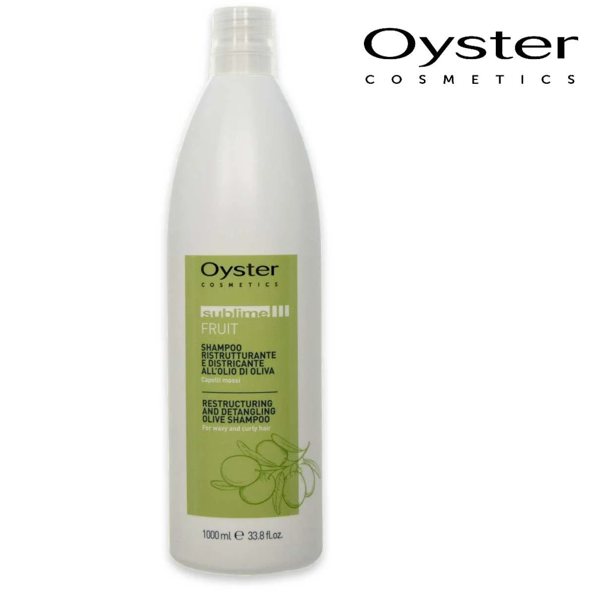 Oyster sublime shampoo all'olio d'oliva 1000ml. Ristrutturante e districante