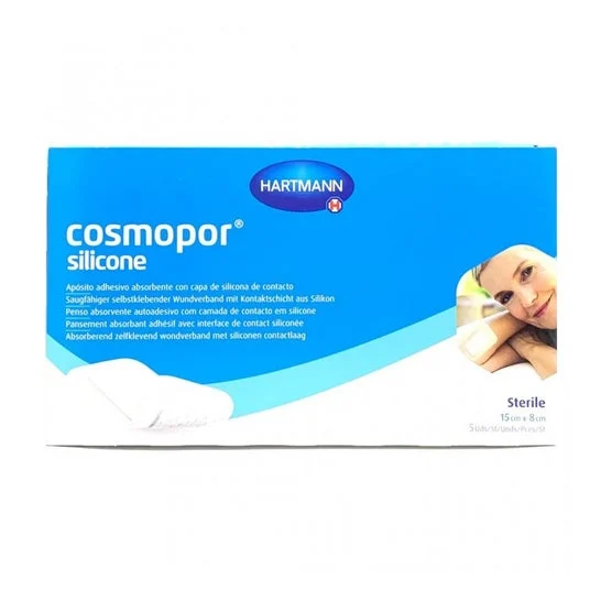 Cosmopor Silicone Aposito Esteril 15cmx8cm 5uds