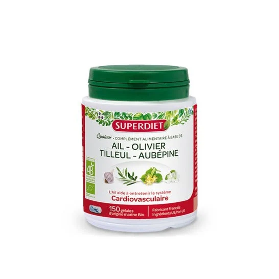 Super dieta Quatuor Quatuor Cardiovascular Garlic Quartet organico 150 capsule