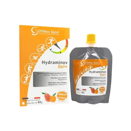 Effinov Sport Hydraminov Gel+ Albaricoque y Guayaba 3x80g