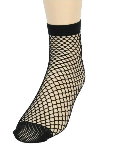 Everneed Netstrømper I Sorte Ankel - Store Masker (U)
