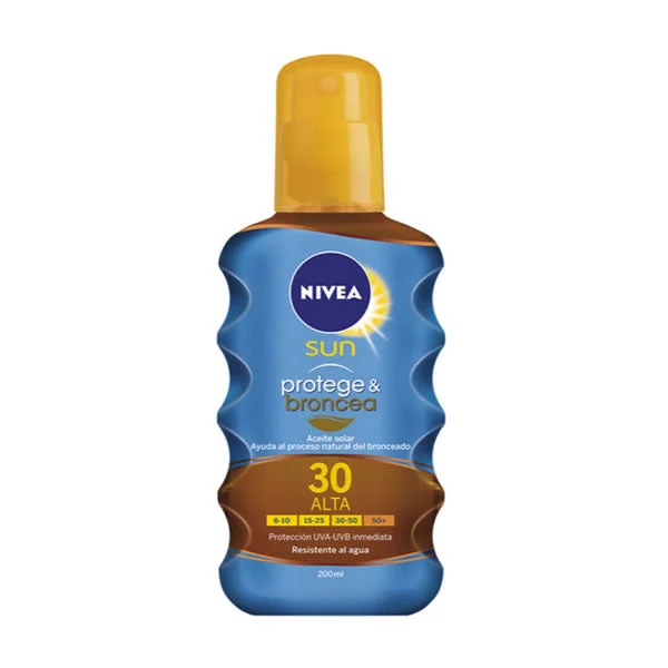 Nivea Protezione Solare e Bronzo Attivante Olio Protettivo Spf30 200ml
