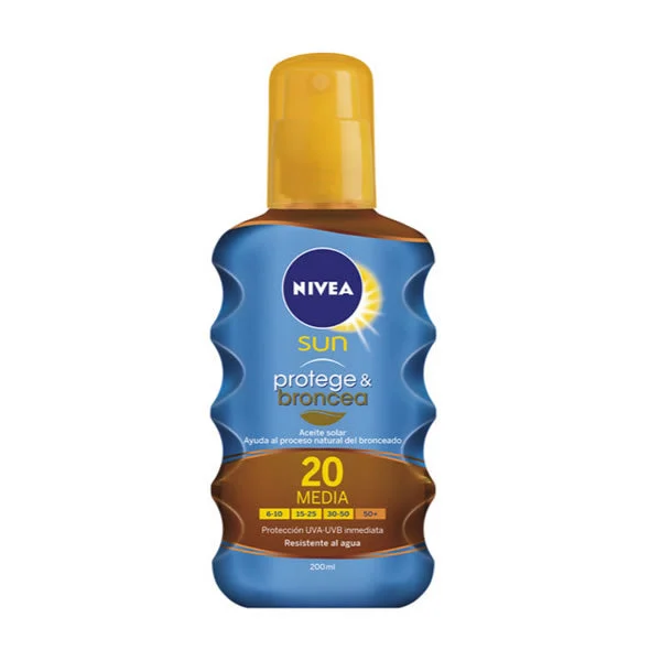 Nivea Protezione Solare e Bronzo Attivante Olio Protettivo Spf20 200ml