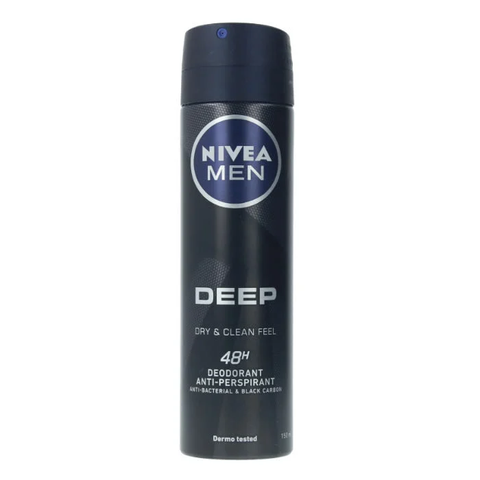 Nivea Uomo Deep Black Deodorante Spray al Carbone 150ml