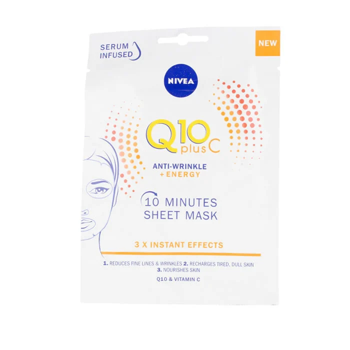 Maschera Viso Energizzante Anti Rughe Vitamina C Nivea Q10+