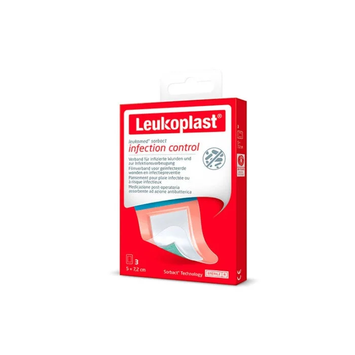 Medicazione Leukomed Sorbact 5x7,2 cm 3 unità