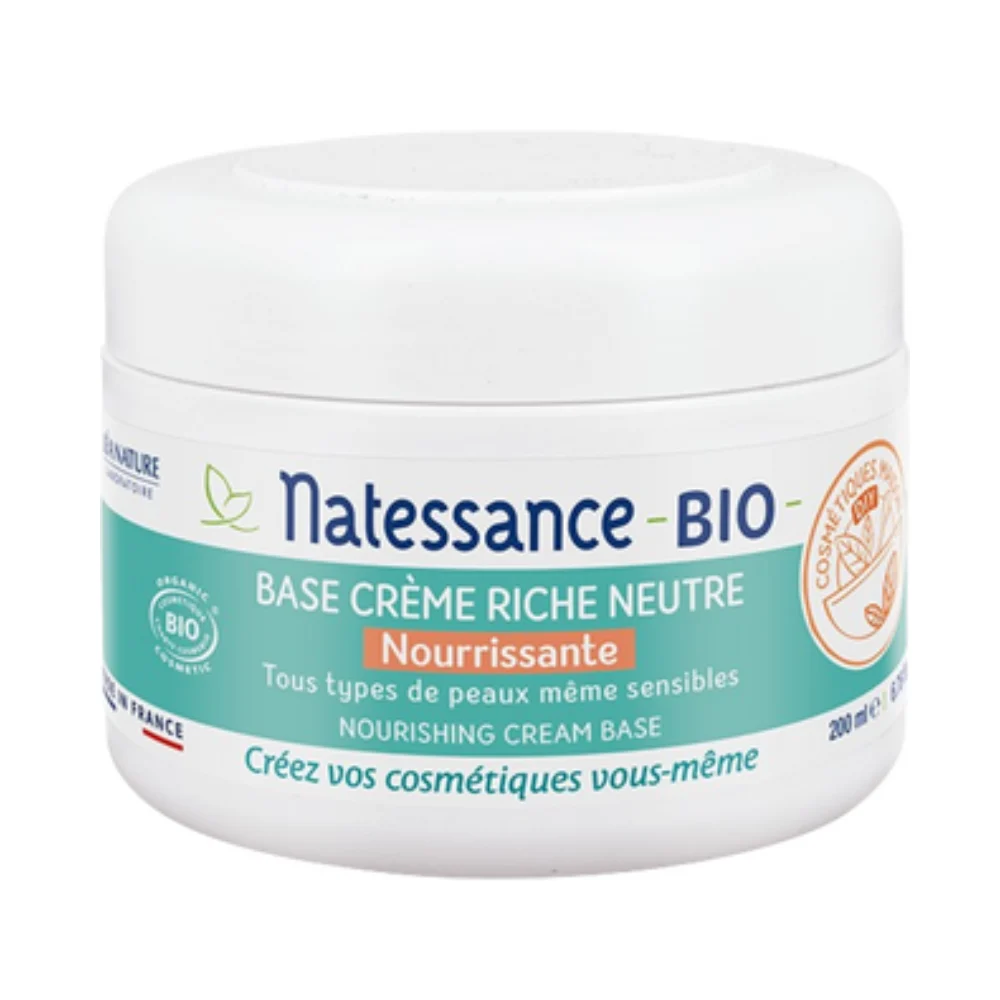 Natessance DIY - Crema di Base Neutra e Ricca , 200 ml