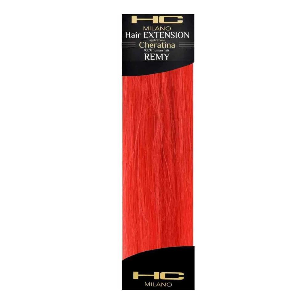 Hc milano extension cheratina remy 50/55 cm colore rosso