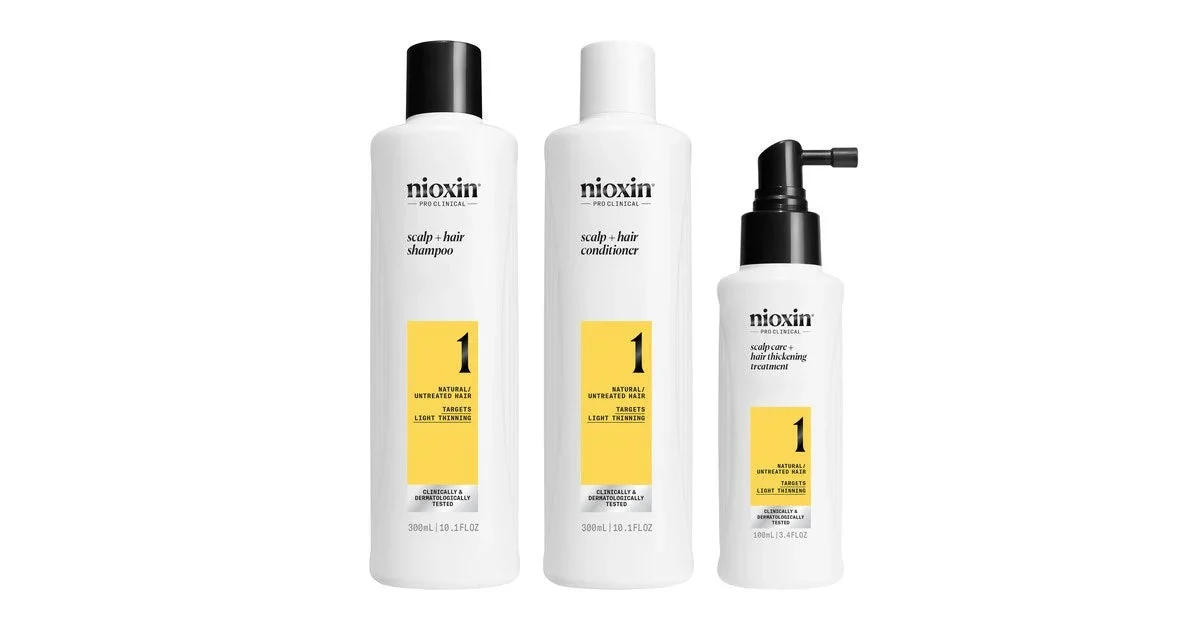 Nioxin Kit System 1 Capelli Naturali e Caduta Moderata 700ml