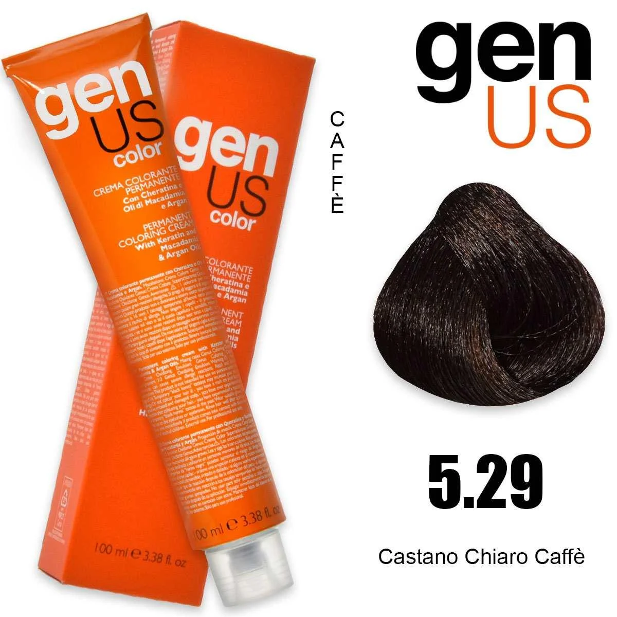 Crema colorante permanente Genus 100 ml 5,29