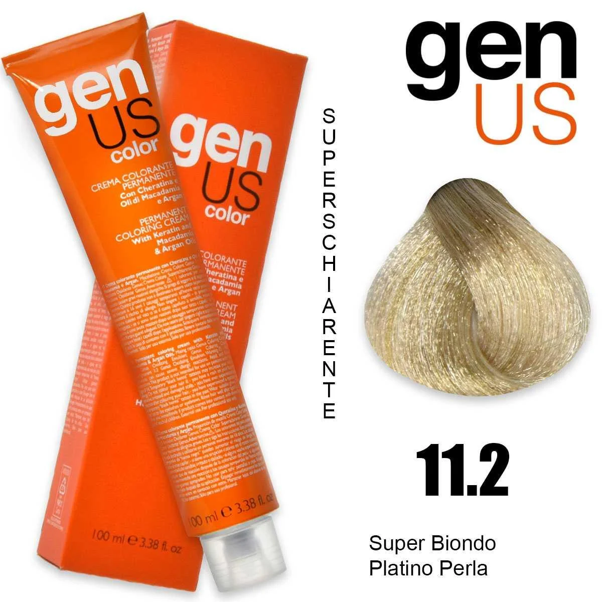 Crema colorante permanente Genus 100 ml 11,2