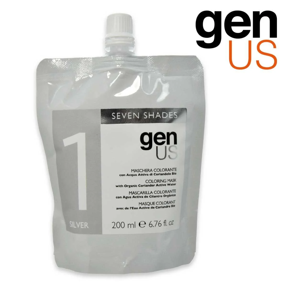 Genus Seven Shades 1 maschera color argento 200ml