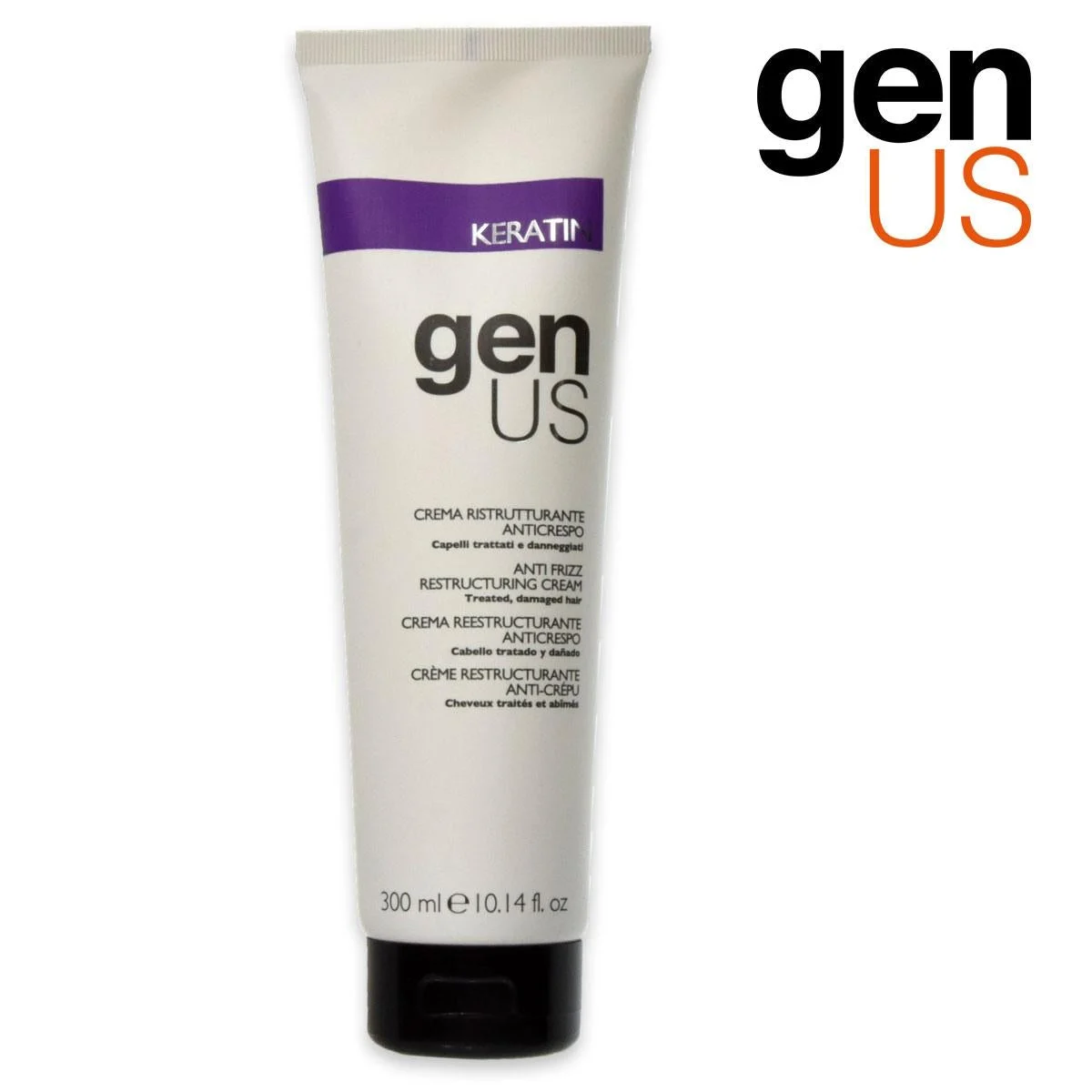 Crema ristrutturante anticrespo alla cheratina Genus 300ml