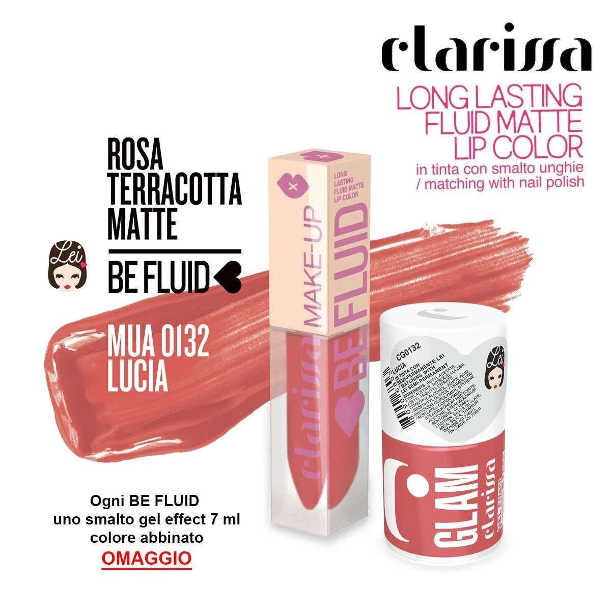 Be fluid Tinta labbra lucia terracotta opaco 4 ml