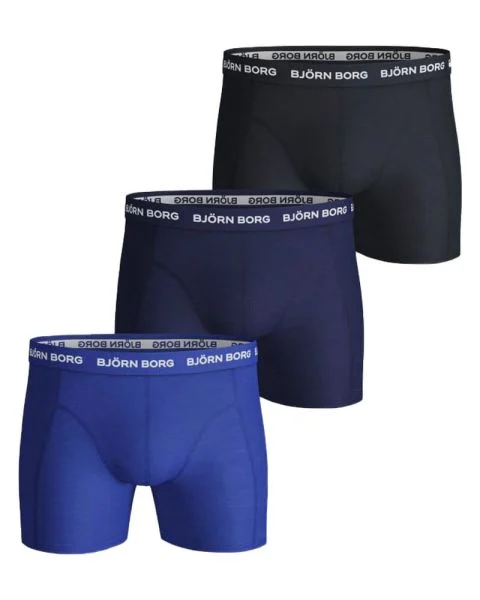 Björn Borg Essential 3-pack Cotton Stretch Shorts - Str. M