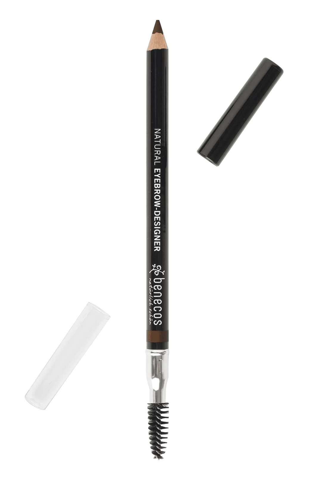 Benecos Natural Beauty matita per sopracciglia a doppia punta con spazzolino colore Brown 1,13 g