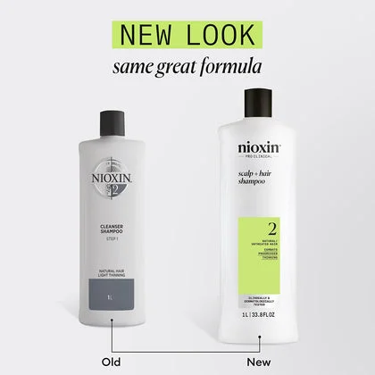 Nioxin System 2 Shampoo Capelli Fini Visibilmente Diradati da 300 ml
