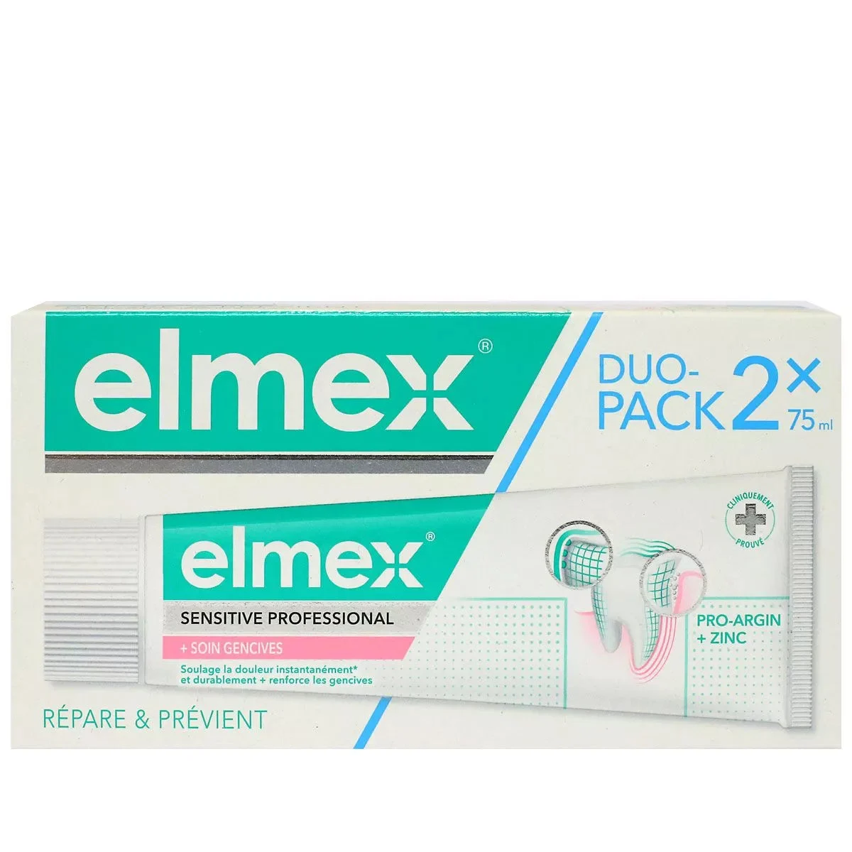 Elmex Dentifricio Sensitive Professional Trattamento Gengive 2x75ml