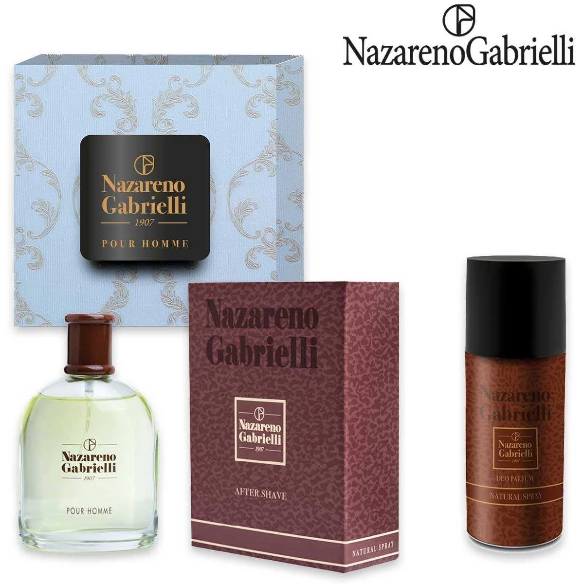 Nazareno gabrielli dopobarba 100 ml + deodorante 150 ml.