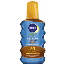 Nivea Olio solare protettivo e abbronzante SPF 20 formato da 200 ml