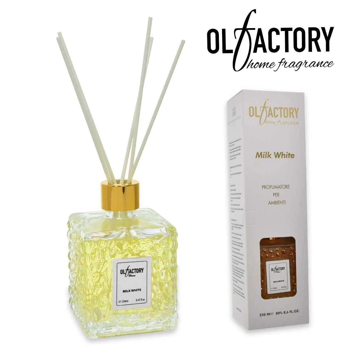 Deo ambiente olfattivo 250 ml bianco latte