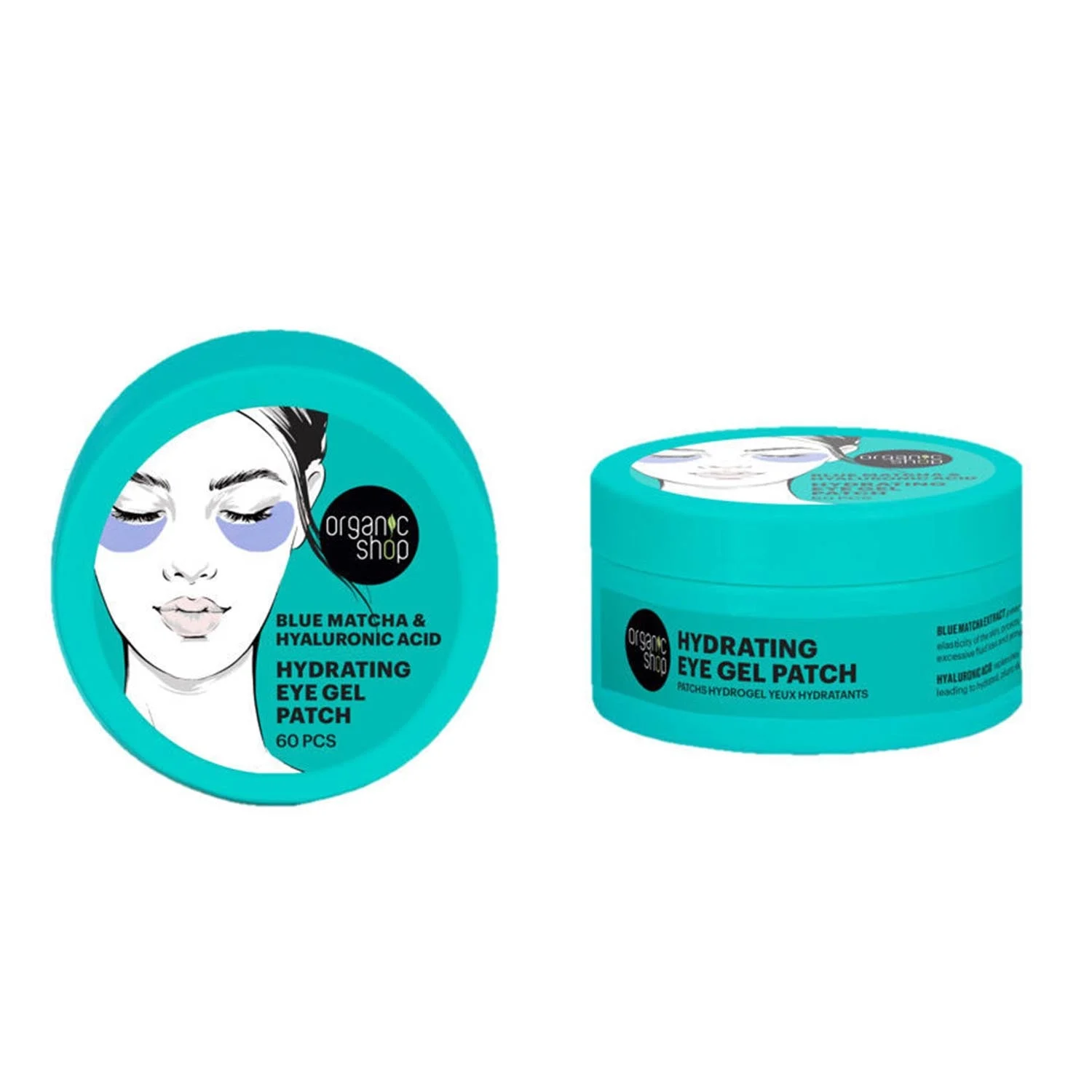 Organic Shop Blue Matcha Gel Occhi idratante 60unità